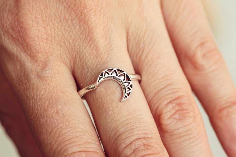 Sapphire Tear Drop Ring