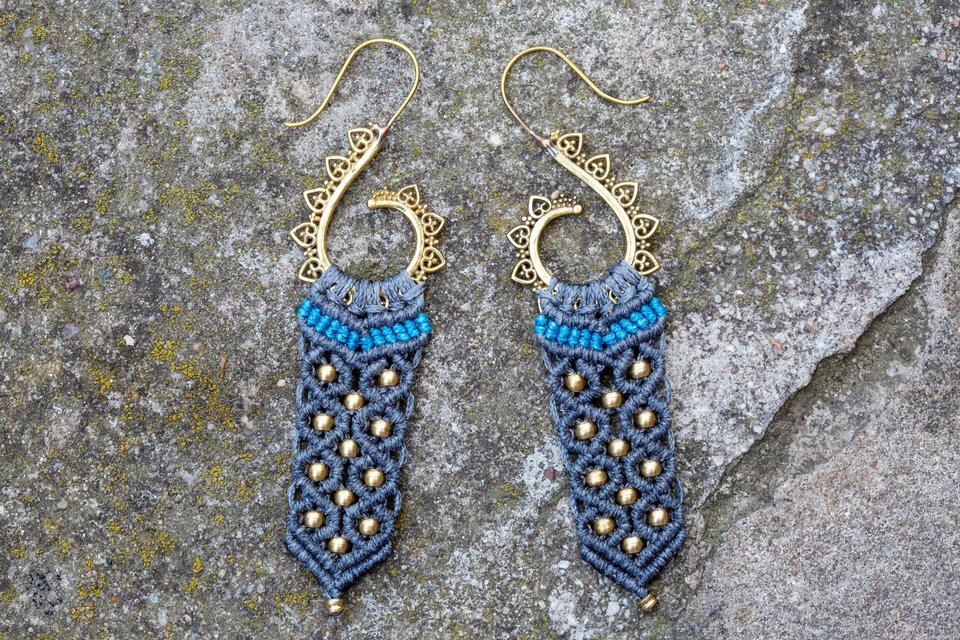 Clover Green Pendant Earrings